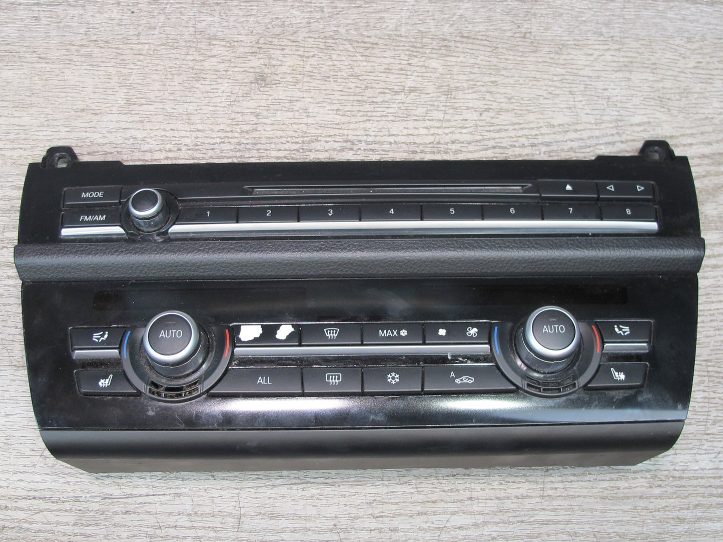 11-13 BMW F10 5-SERIES 550i Dash Radio CD Player A/C Heater Control Switch OEM