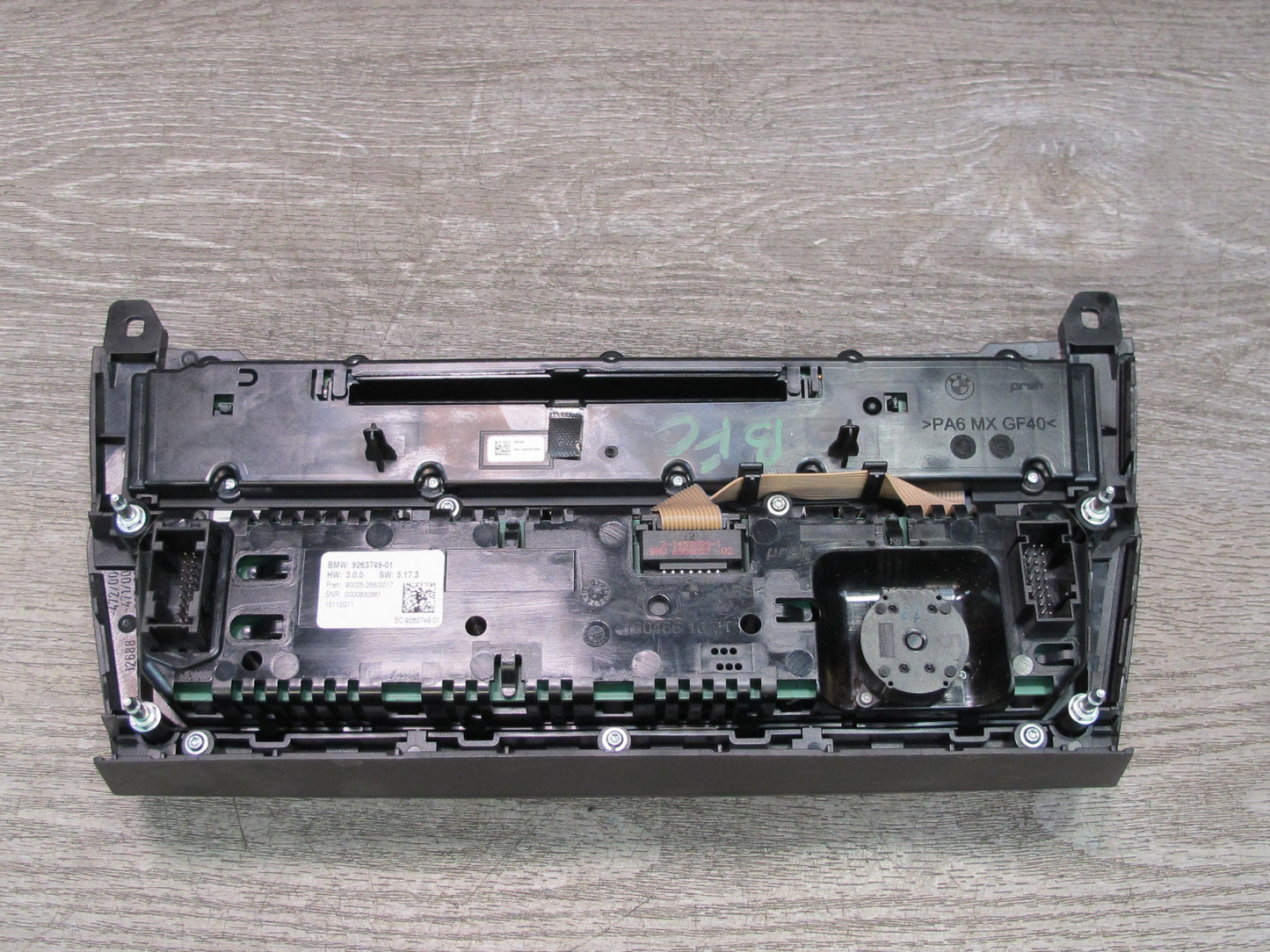 11-13 BMW F10 5-SERIES 550i Dash Radio CD Player A/C Heater Control Switch OEM