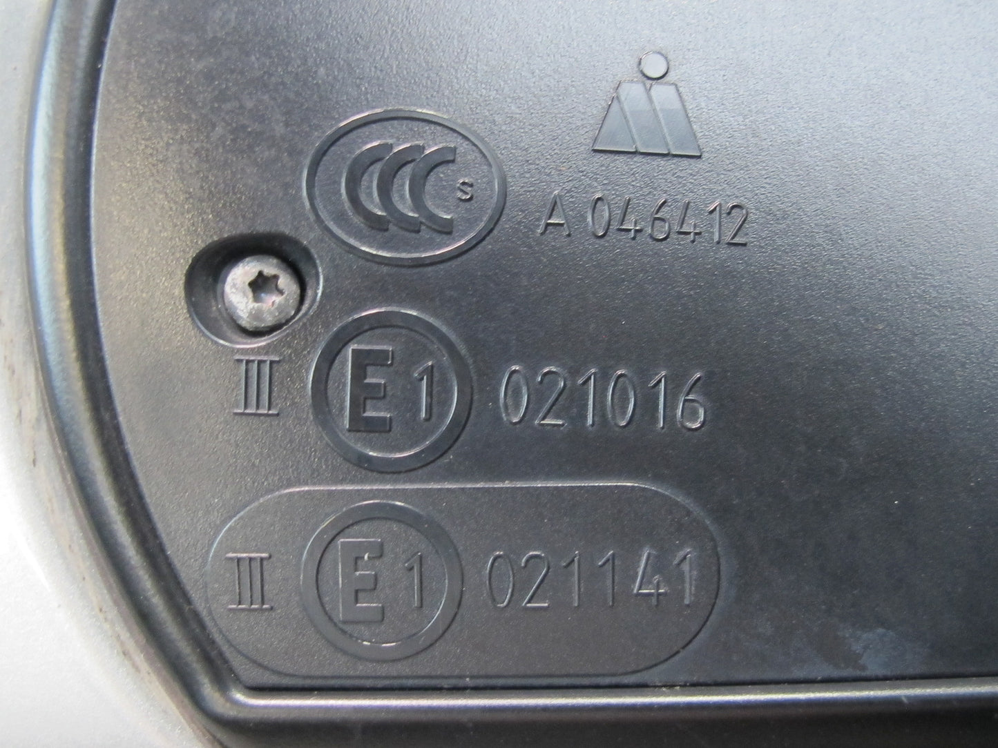 11-13 BMW F10 550i Left Door Exterior Side View Memory Mirror Silver OEM
