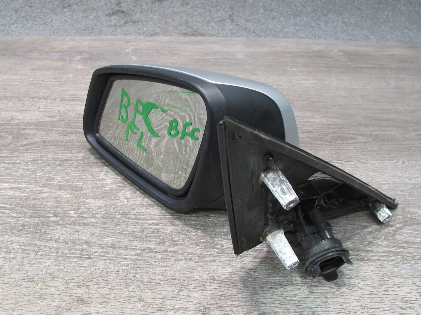 11-13 BMW F10 550i Left Door Exterior Side View Memory Mirror Silver OEM