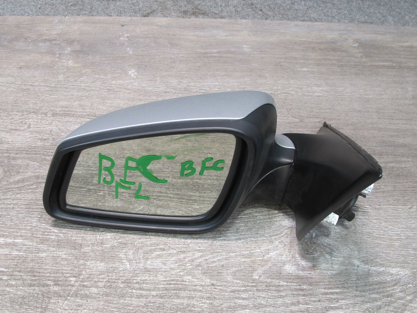 11-13 BMW F10 550i Left Door Exterior Side View Memory Mirror Silver OEM