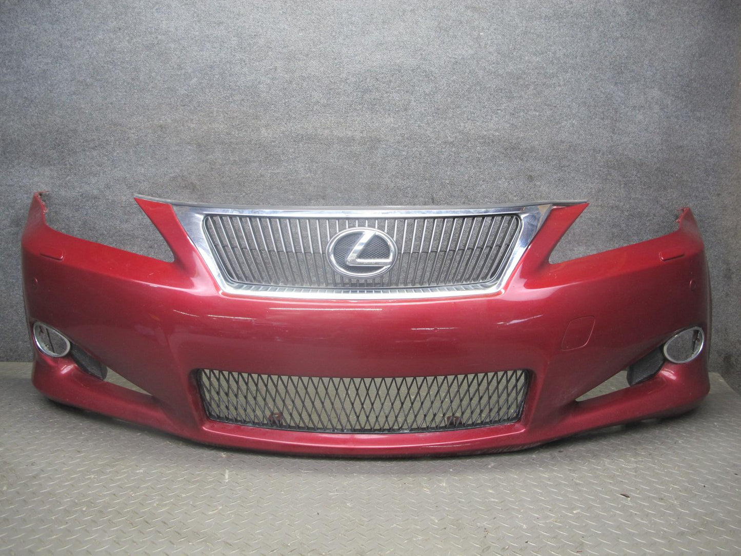 2010 Lexus IS350 IS250 Convertible Front Bumper Cover RED Mica OEM
