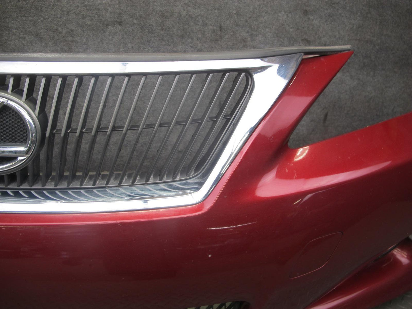 2010 Lexus IS350 IS250 Convertible Front Bumper Cover RED Mica OEM