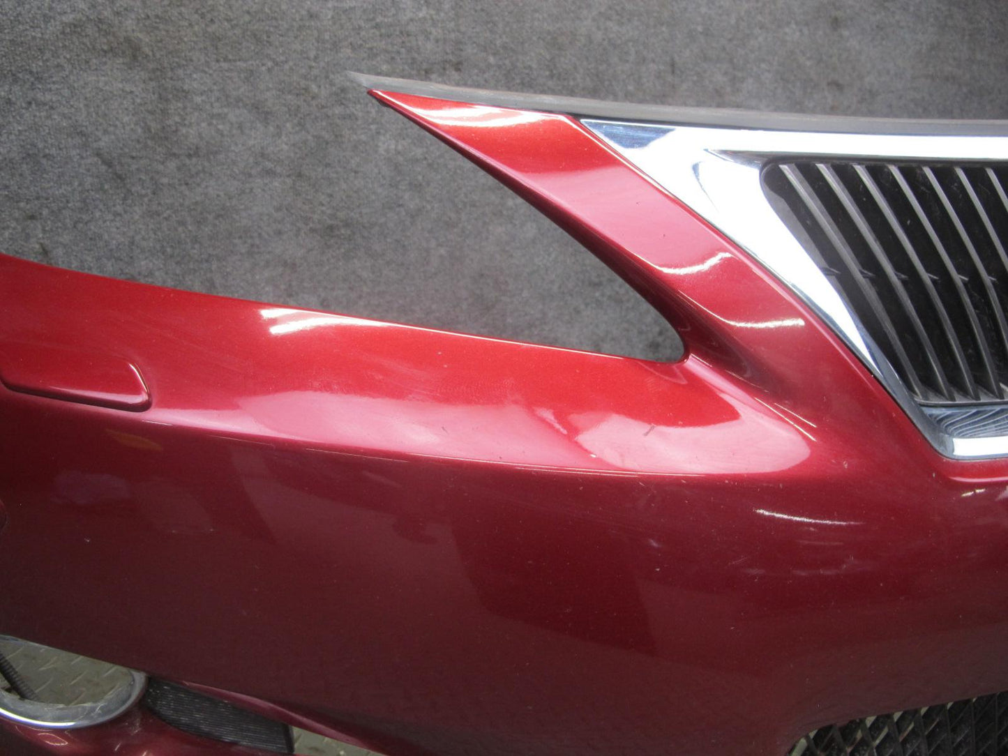 2010 Lexus IS350 IS250 Convertible Front Bumper Cover RED Mica OEM