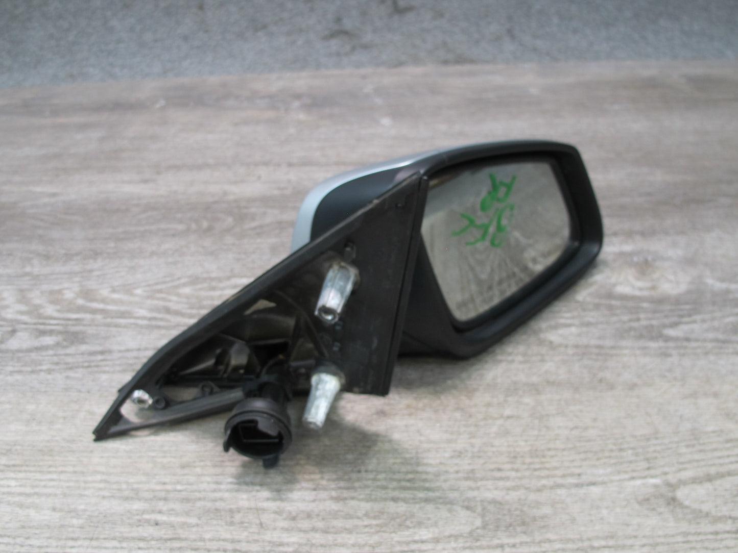 11-13 BMW F10 550i Right Door Exterior Side View Memory Mirror Silver OEM