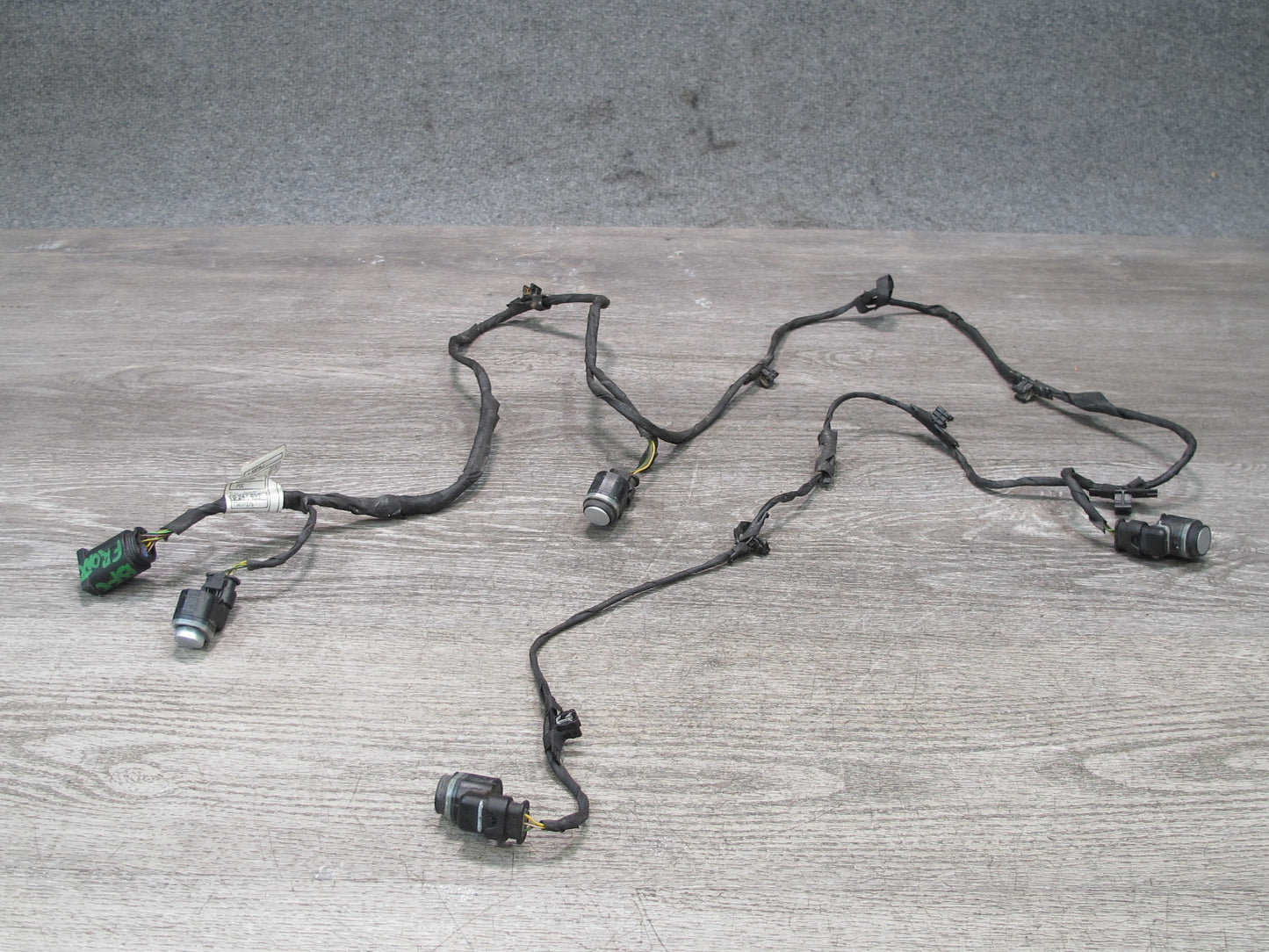 11-13 BMW F10 550i Front Bumper PDC Parking Assist Wire Harness w Sensor Set OEM