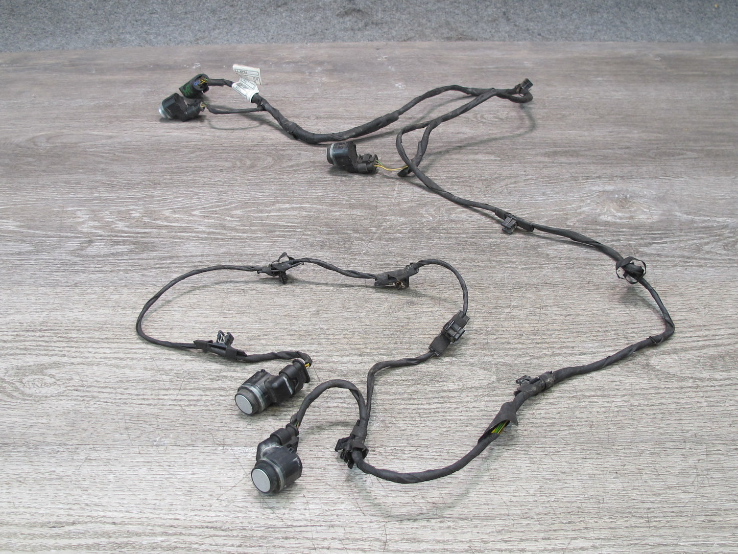 11-13 BMW F10 550i Front Bumper PDC Parking Assist Wire Harness w Sensor Set OEM