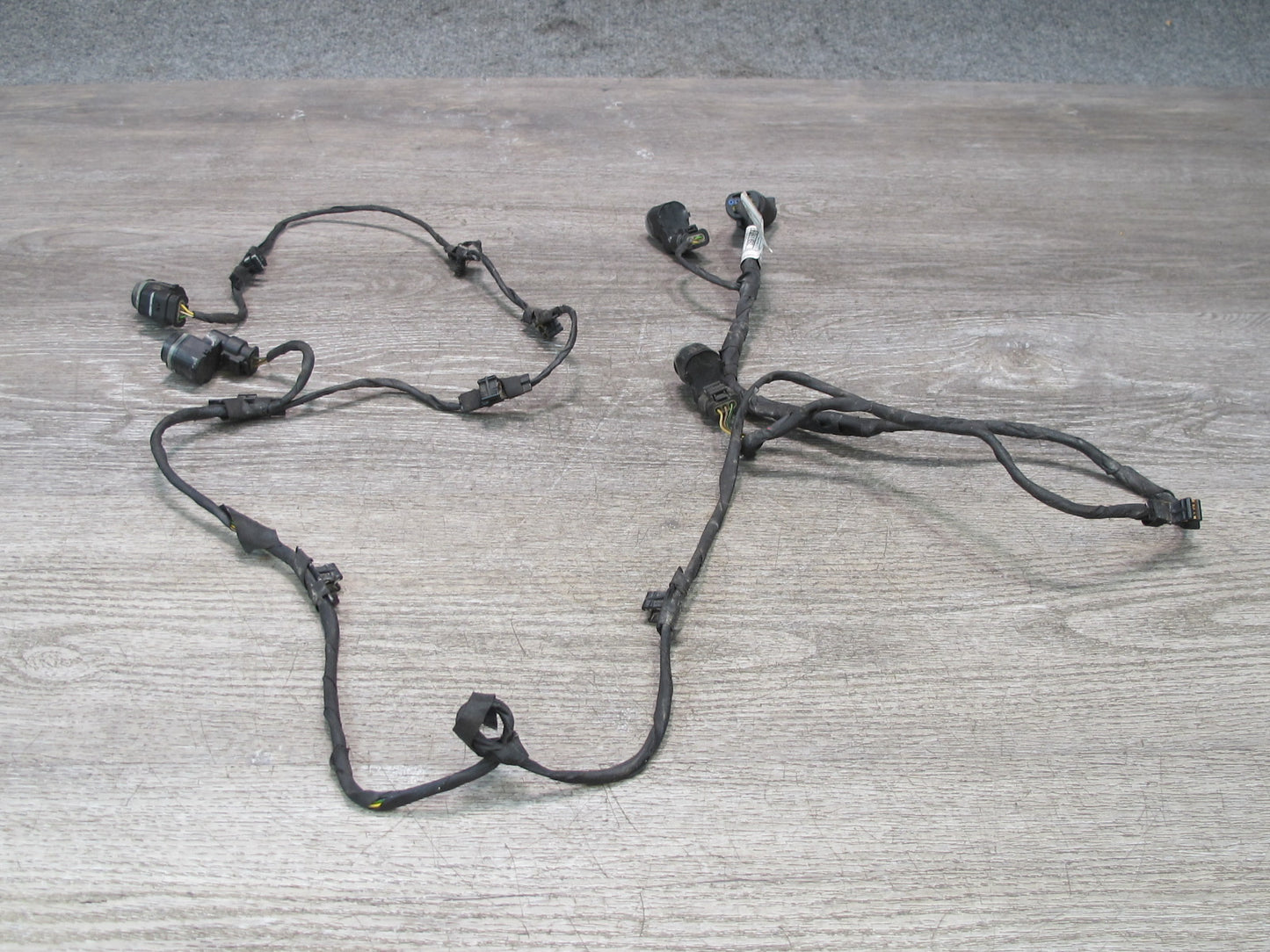 11-13 BMW F10 550i Front Bumper PDC Parking Assist Wire Harness w Sensor Set OEM