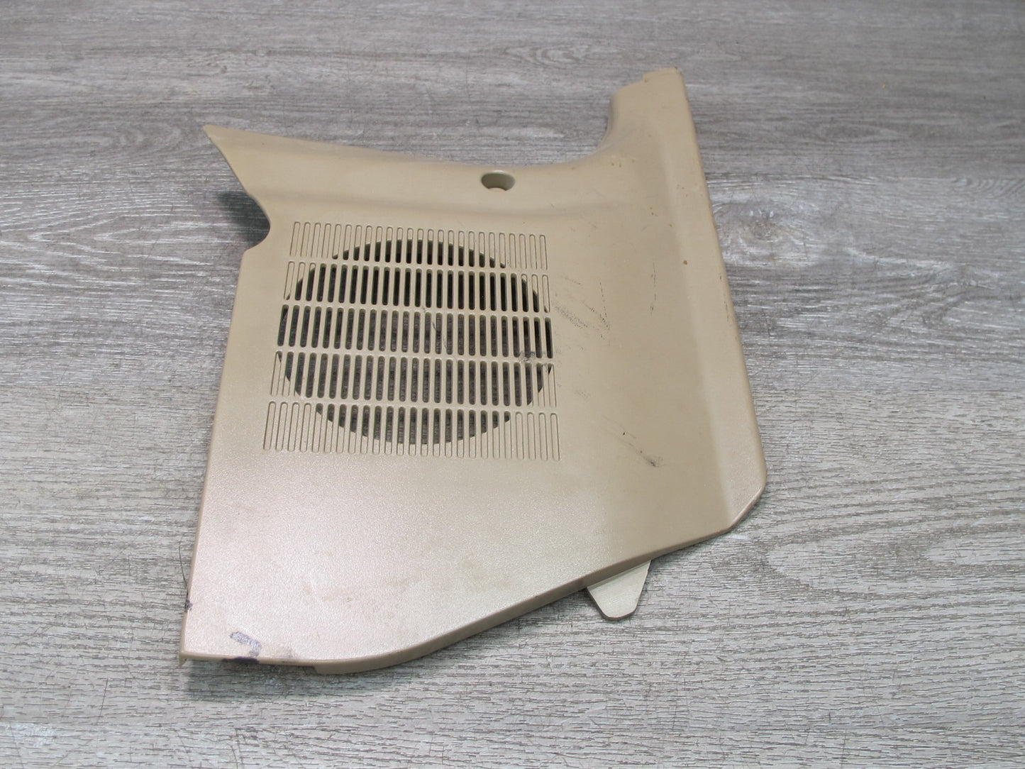 96-02 BMW E36/7 Z3 Right Passenger Side Kick Trim Speaker Cover Panel Beige OEM