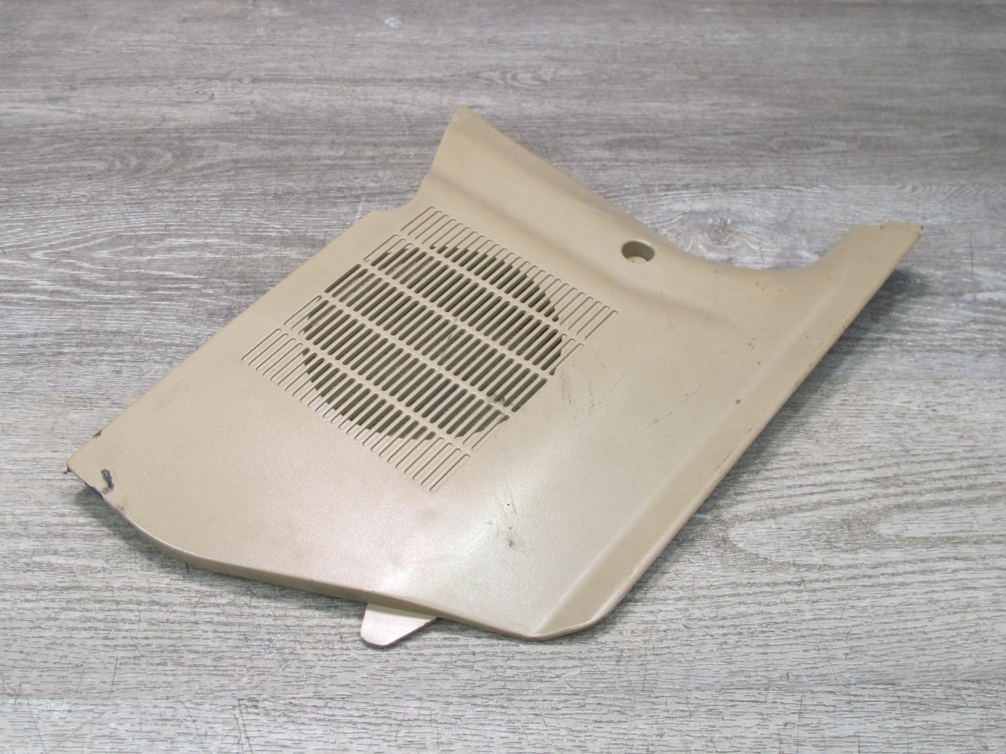 96-02 BMW E36/7 Z3 Right Passenger Side Kick Trim Speaker Cover Panel Beige OEM