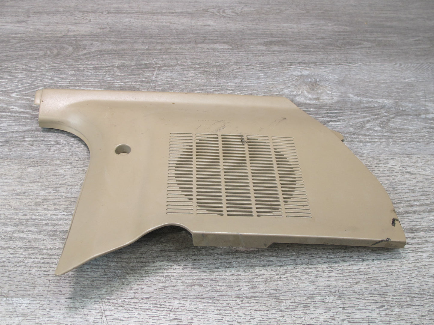 96-02 BMW E36/7 Z3 Right Passenger Side Kick Trim Speaker Cover Panel Beige OEM