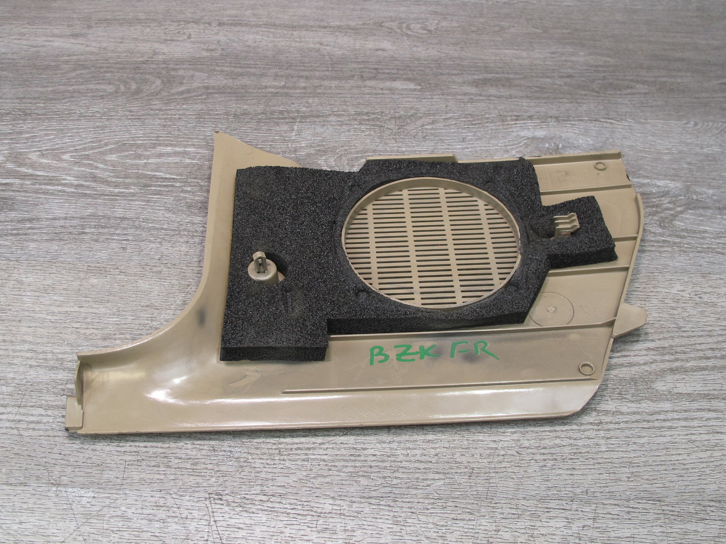 96-02 BMW E36/7 Z3 Right Passenger Side Kick Trim Speaker Cover Panel Beige OEM