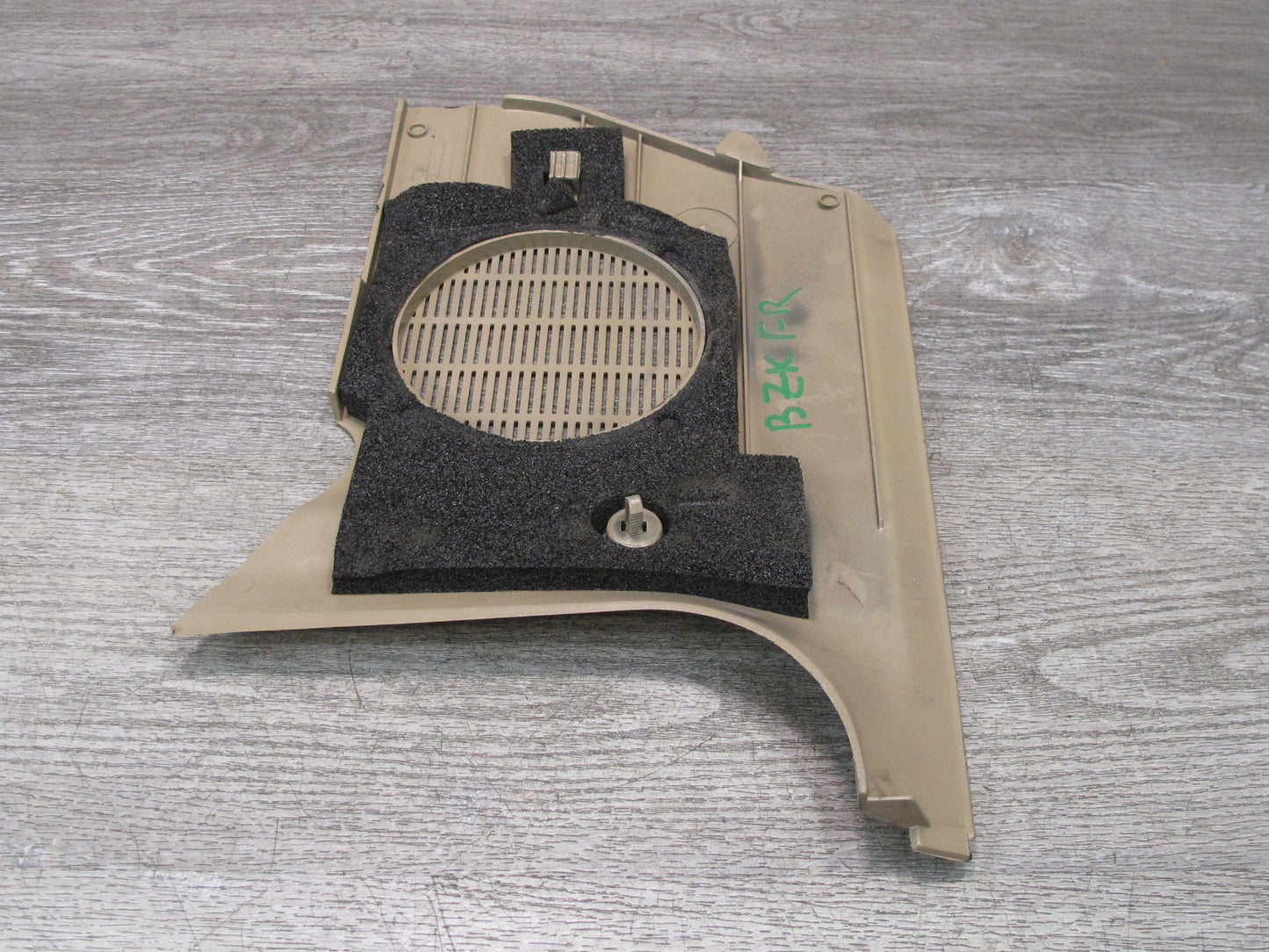 96-02 BMW E36/7 Z3 Right Passenger Side Kick Trim Speaker Cover Panel Beige OEM