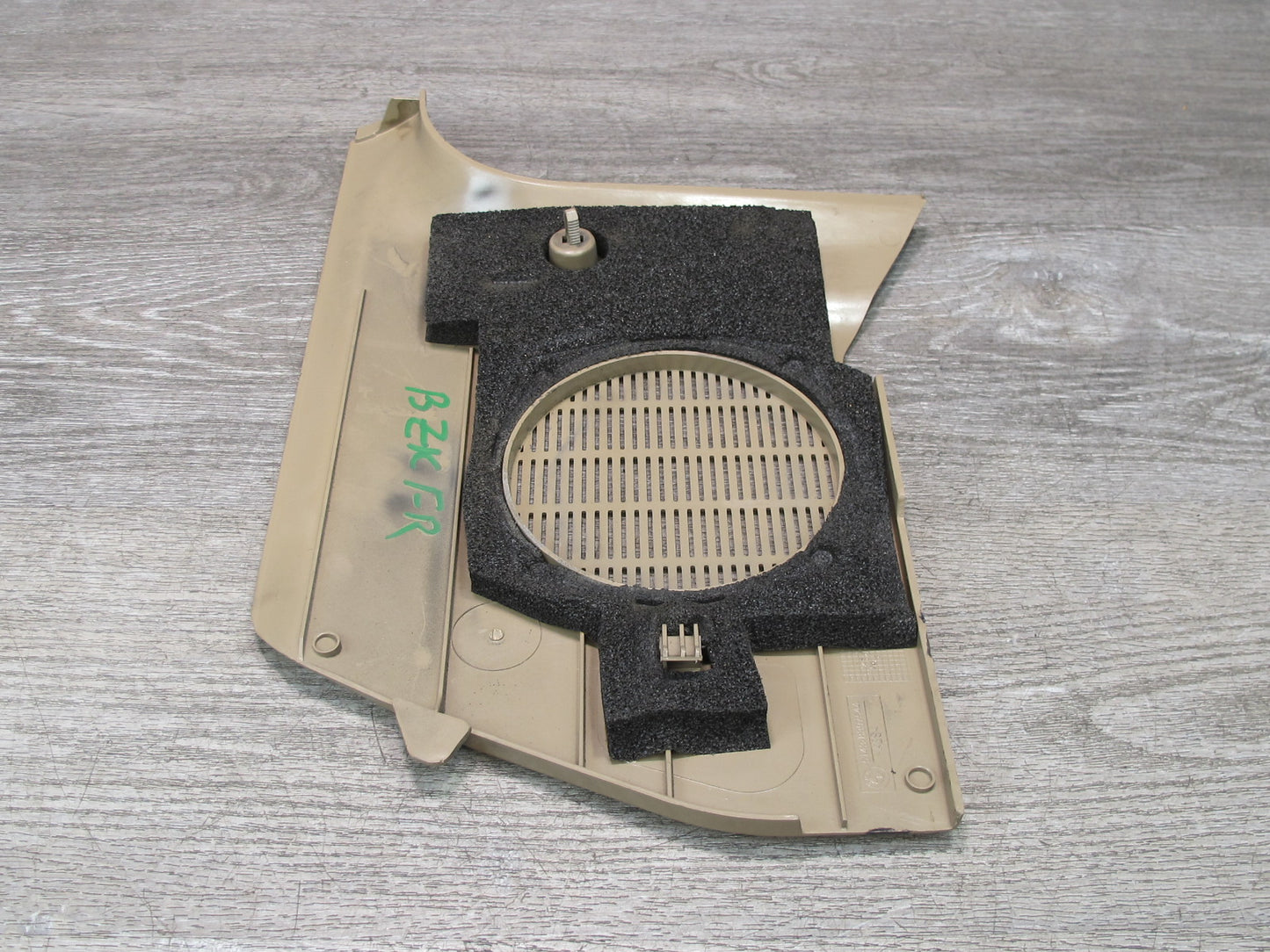 96-02 BMW E36/7 Z3 Right Passenger Side Kick Trim Speaker Cover Panel Beige OEM