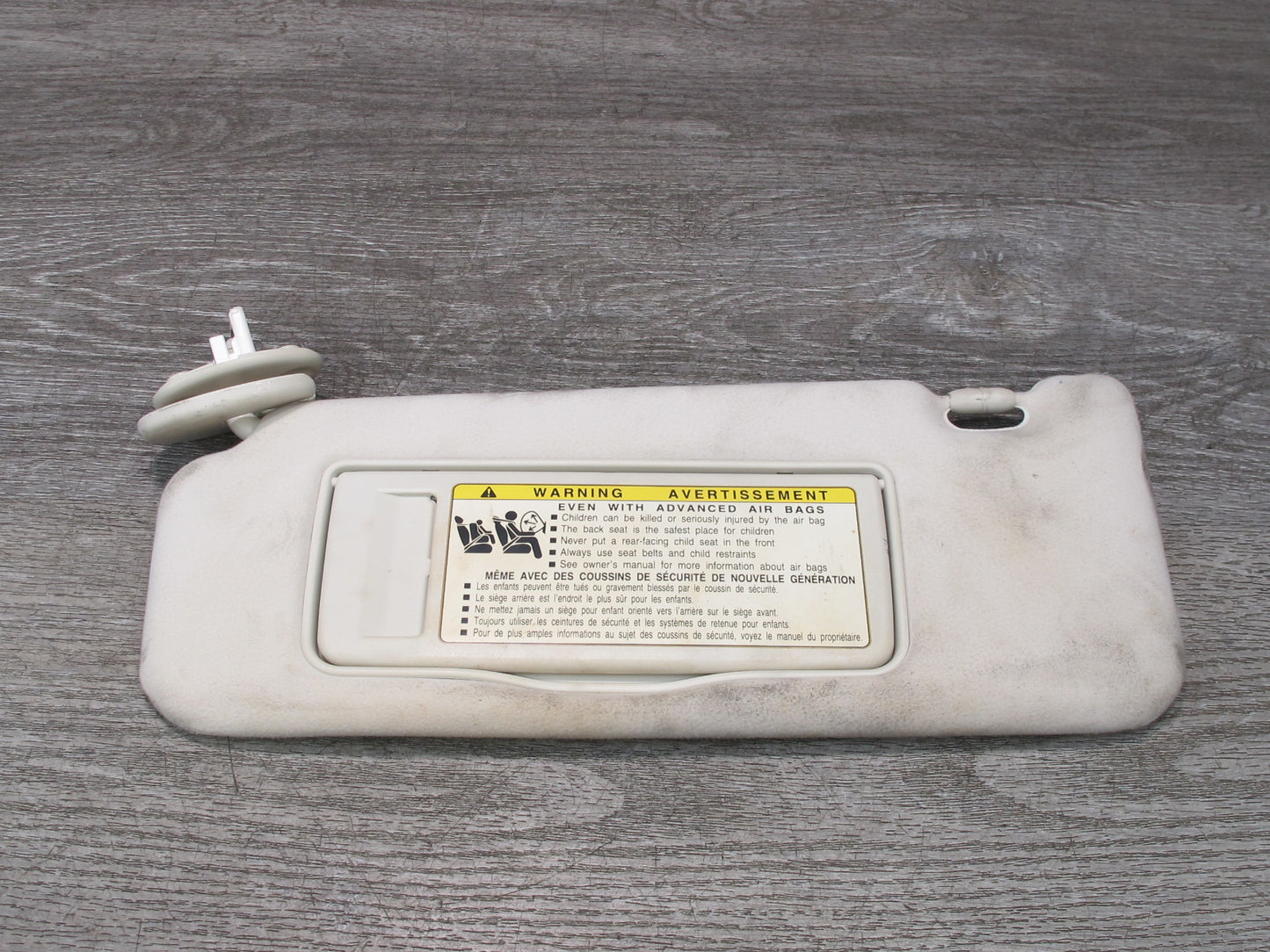 10-15 Lexus IS350 IS250 Convertible Front Left & Right Sun Visor Shade Ivory OEM