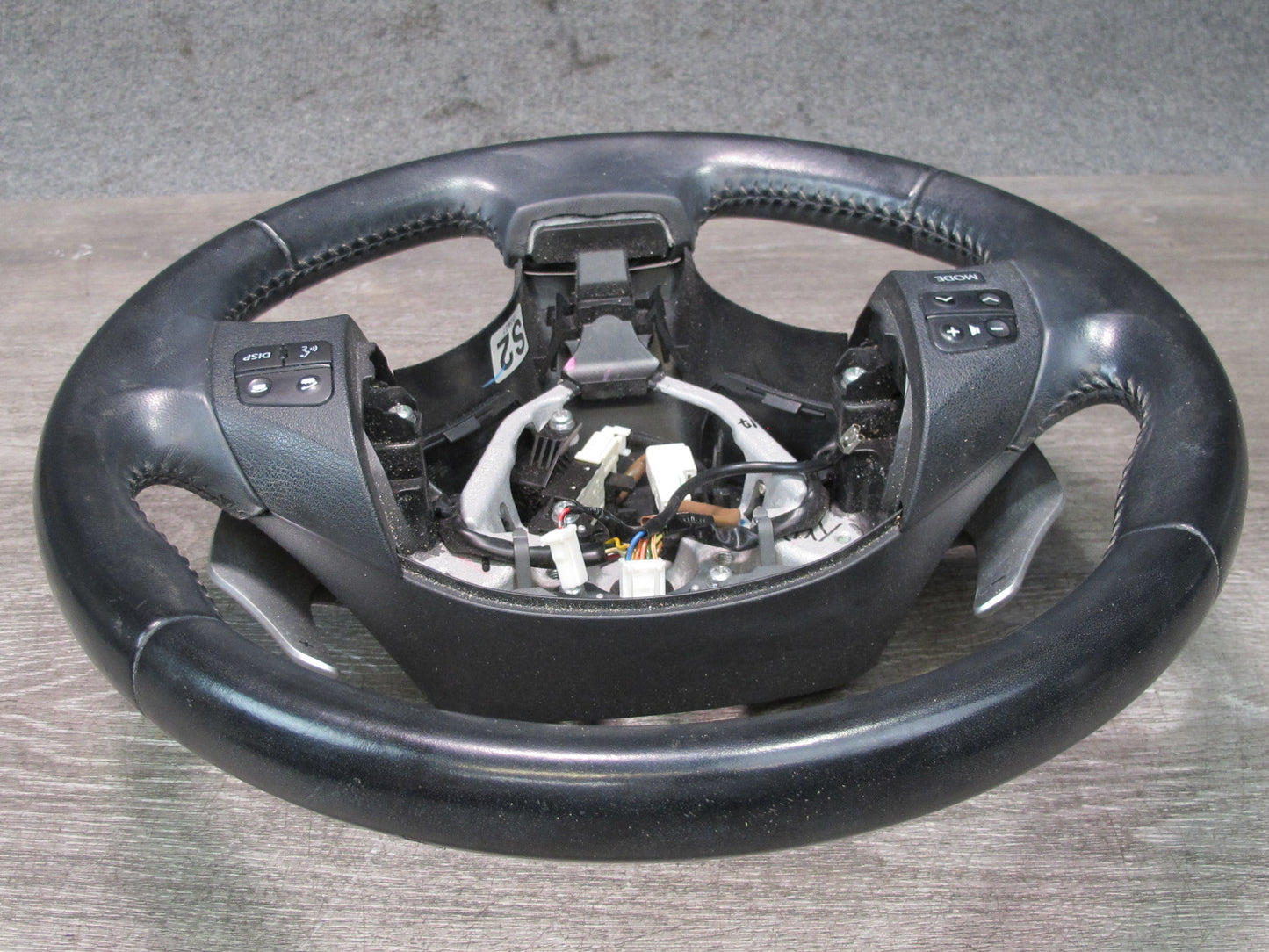 06-12 Lexus IS350 IS250 A/T Leather Steering w Switches & Paddles Black OEM