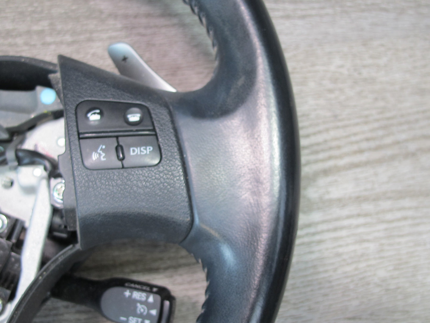 06-12 Lexus IS350 IS250 A/T Leather Steering w Switches & Paddles Black OEM