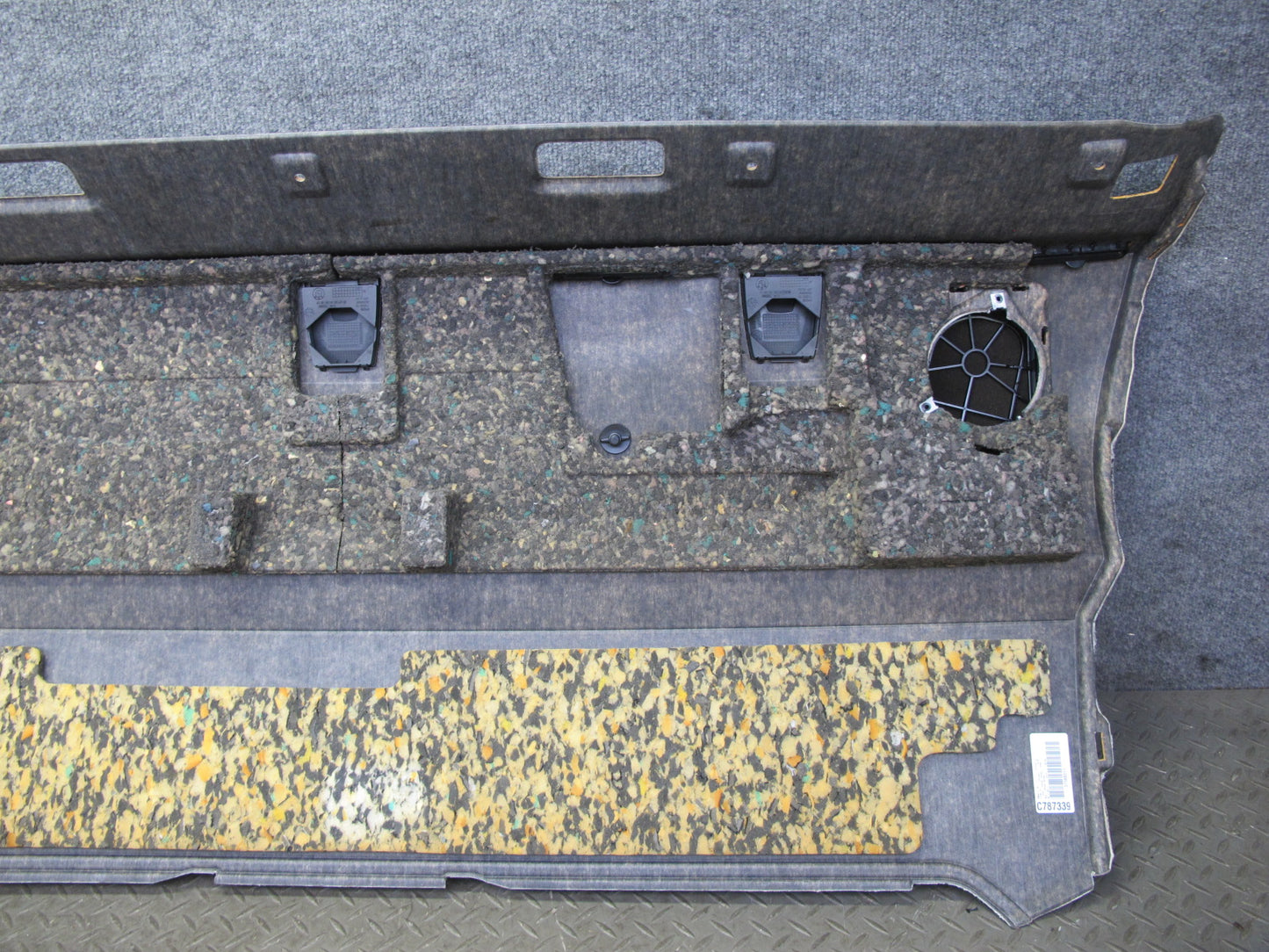11-13 BMW F10 5-SERIES 550i Rear Deck Parcel Shelf Trim Panel Black 7238141 OEM