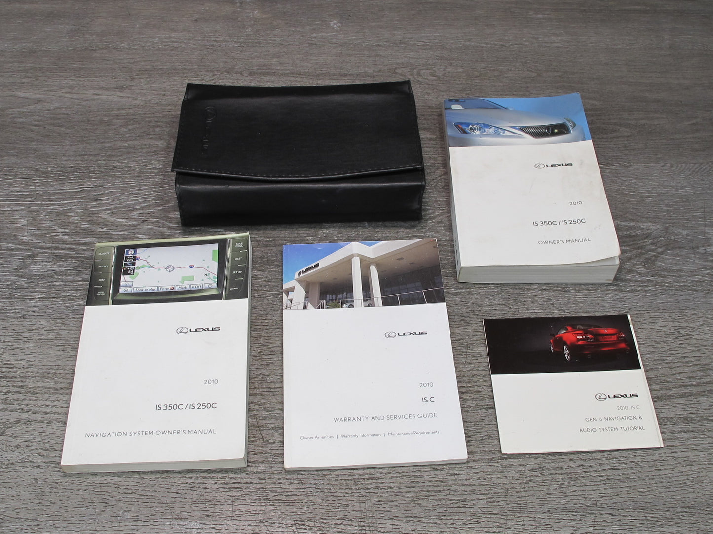 2010 Lexus IS350 IS250 Convertible Owners Guide Manual Book Set w Case OEM