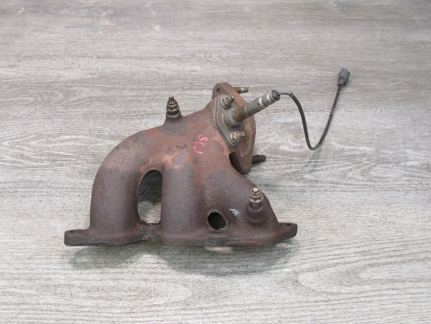 92-96 Lexus JZZ31L SC300 2JZGE Rear Exhaust Manifold w Sensor Assembly OEM