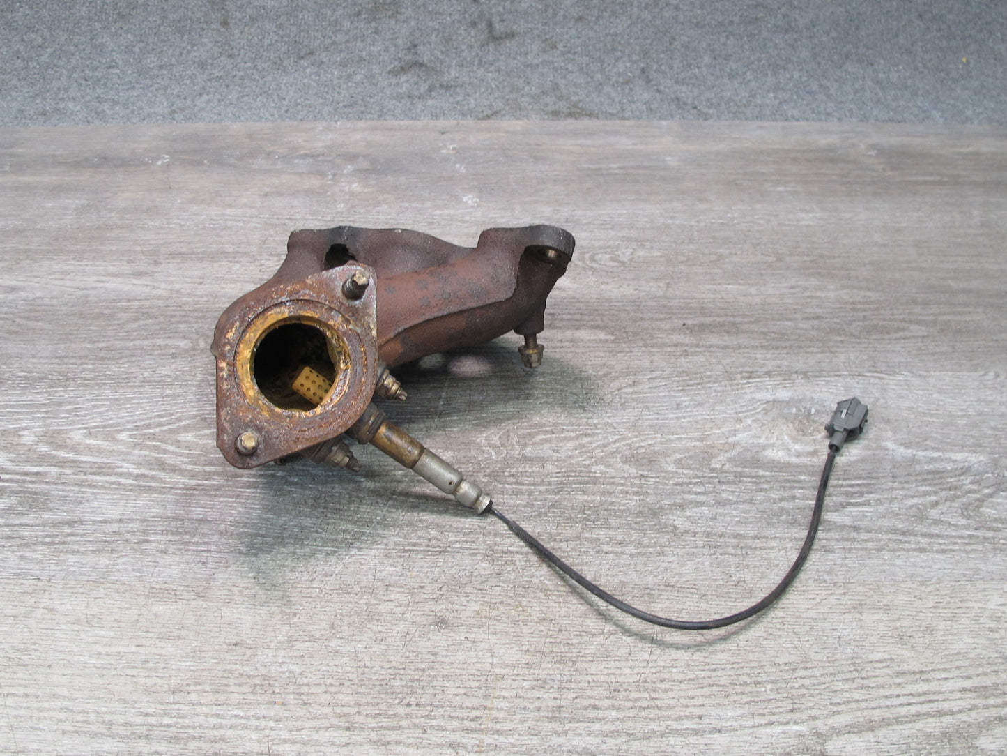 92-96 Lexus JZZ31L SC300 2JZGE Rear Exhaust Manifold w Sensor Assembly OEM