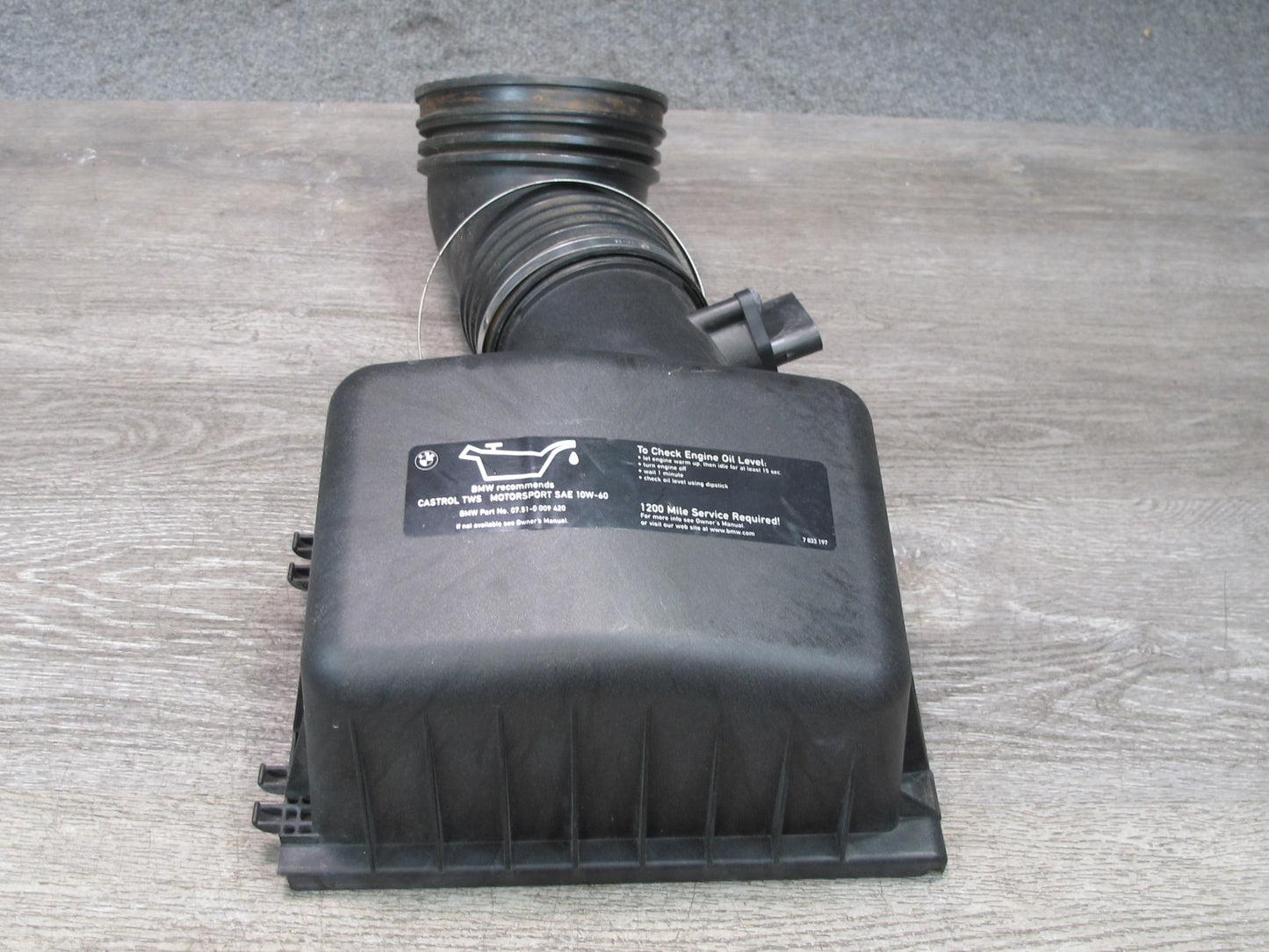 2001-2006 BMW E46 M3 S54 Engine Motor Air Duct Intake Box Housing W/ MAF Sensor