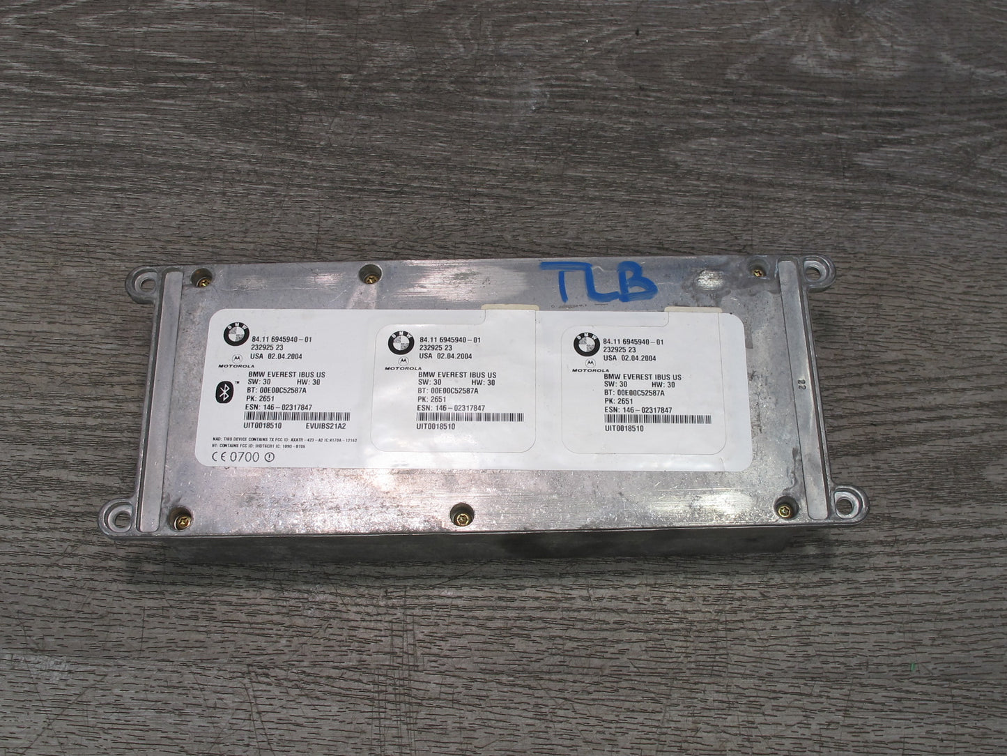 2004-2005 BMW E46 M3 3-SERIES Telematics Bluetooth Communication Control Module