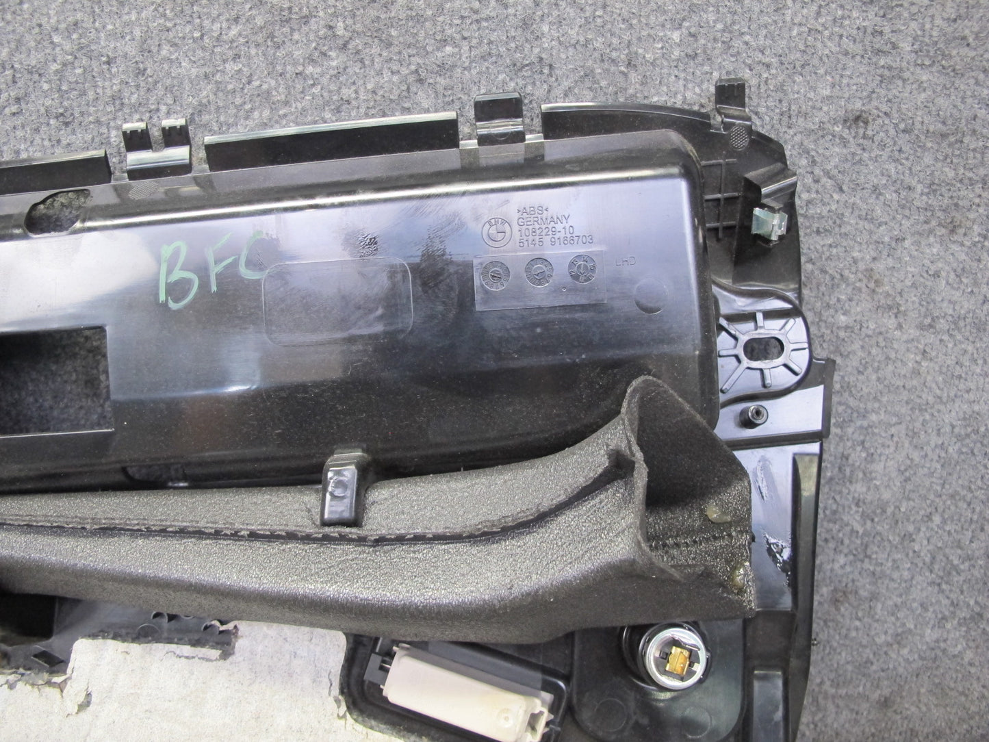 11-16 BMW F10 5-SERIES 550i Front Right Under Dash Lower Knee Trim Panel OEM
