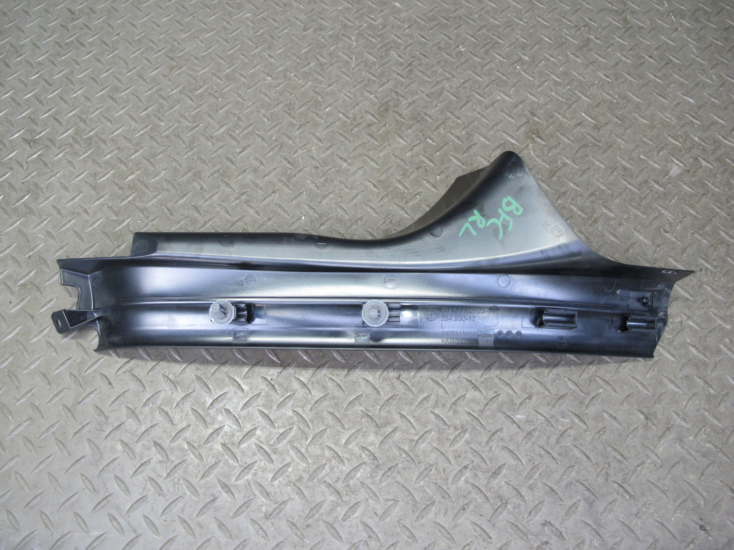 11-16 BMW F10 5-SERIES 550i Set of 2 Rear Door Scuff Sill Plate Trim Panel OEM