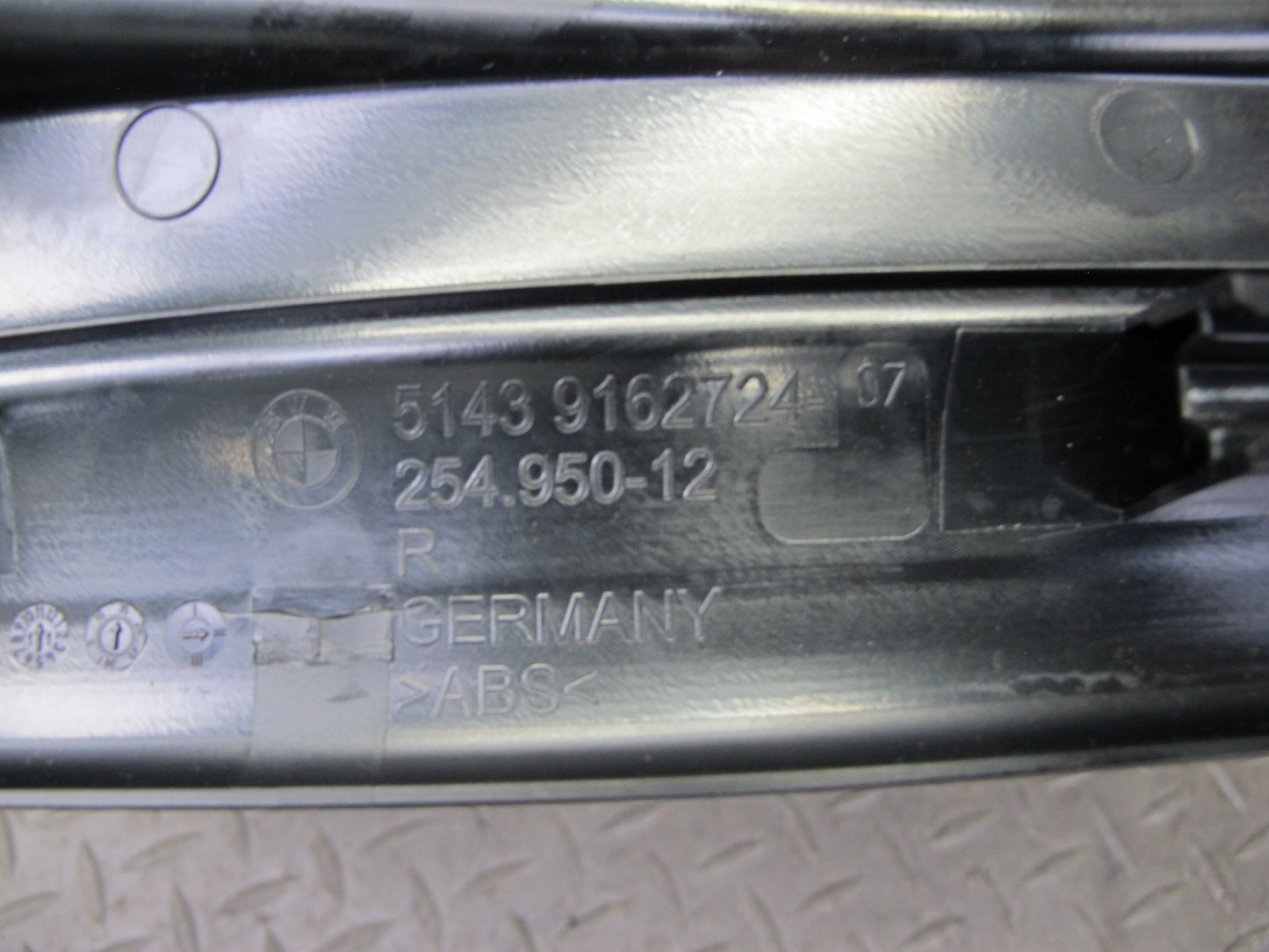 11-16 BMW F10 5-SERIES 550i Set of 2 Rear Door Scuff Sill Plate Trim Panel OEM