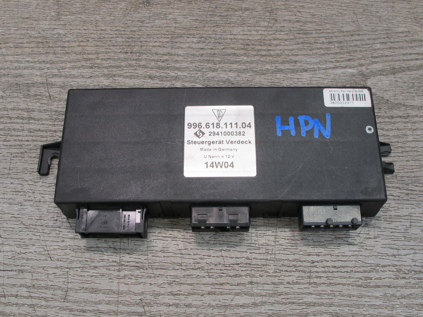 1999-2005 Porsche 911 996 Convertible Roof TOP Control Module 99661811104