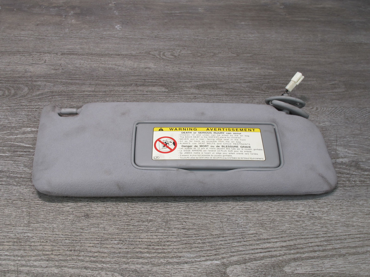 01-06 Lexus UCF30L LS430 Set of 2 Front Left & Right Sun Visor Gray OEM