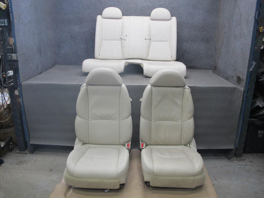 02-04 Lexus Z40 SC430 Front & Rear Power Memory Leather Seat Set Ecru OEM
