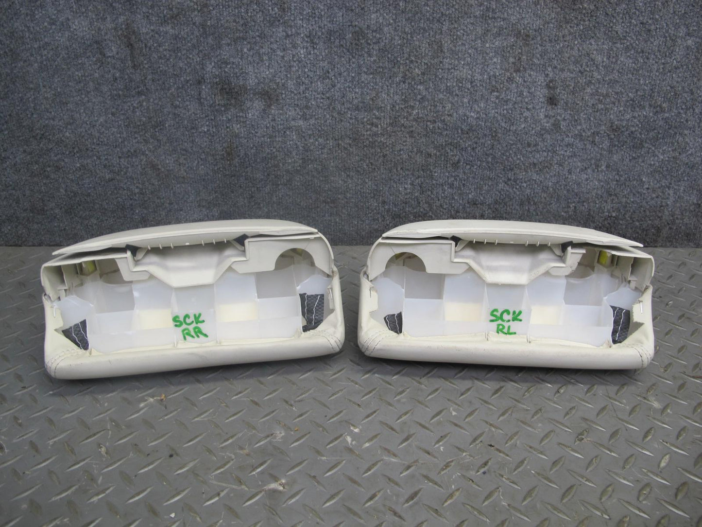 02-04 Lexus Z40 SC430 Front & Rear Power Memory Leather Seat Set Ecru OEM