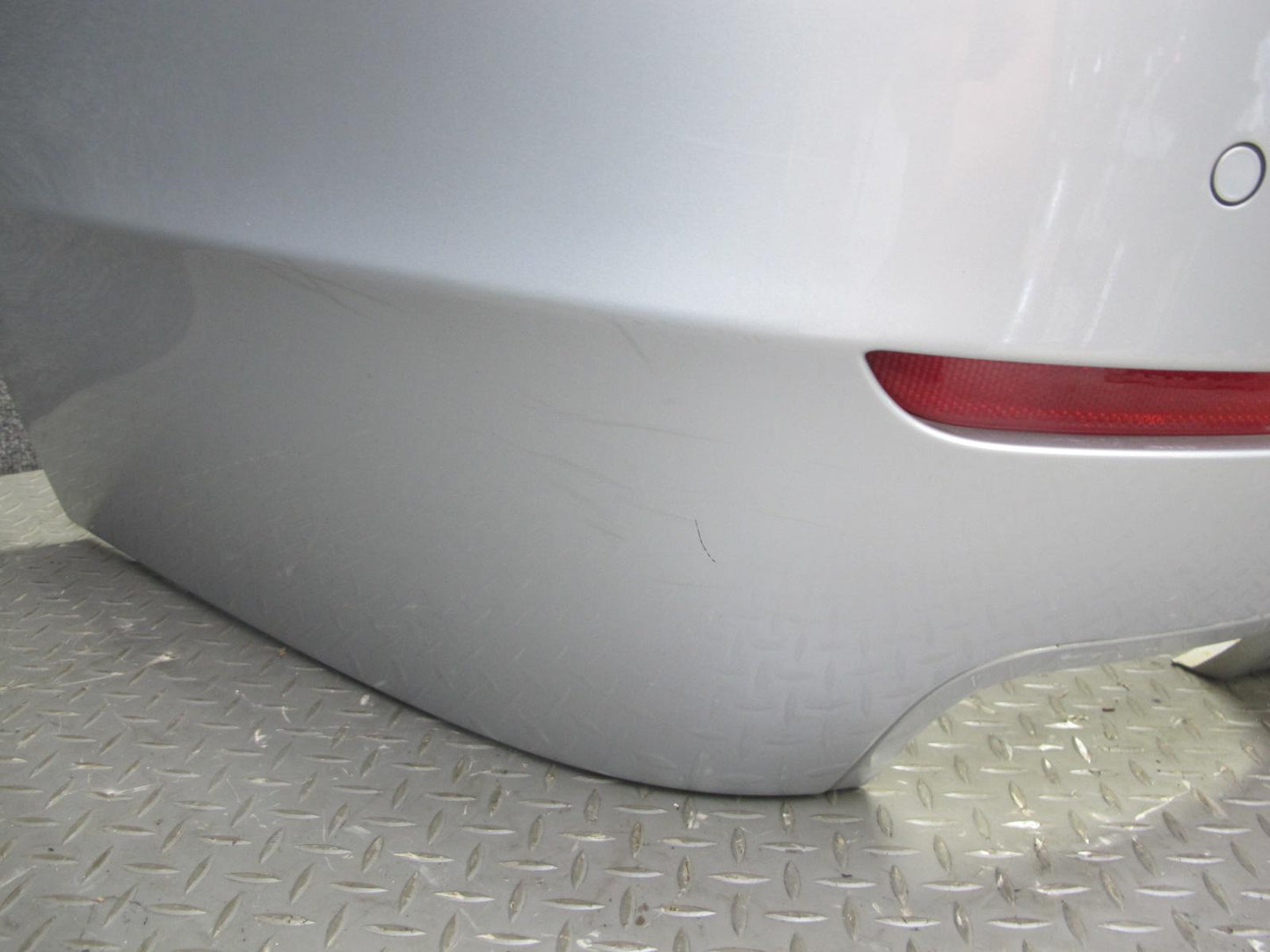11-13 BMW F10 550i 550iX Rear Bumper Cover Titan Silver w PDC Sensors OEM
