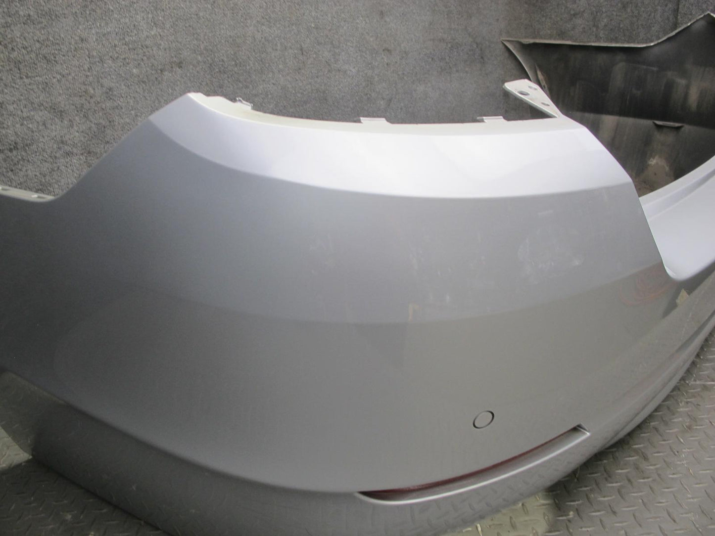 11-13 BMW F10 550i 550iX Rear Bumper Cover Titan Silver w PDC Sensors OEM