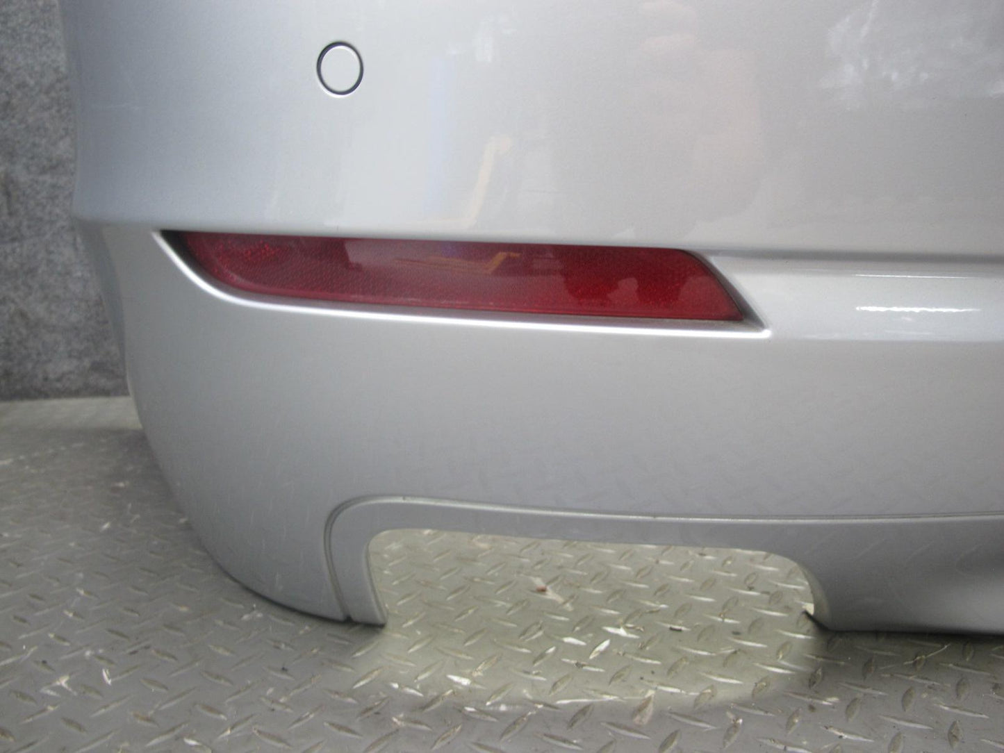 11-13 BMW F10 550i 550iX Rear Bumper Cover Titan Silver w PDC Sensors OEM