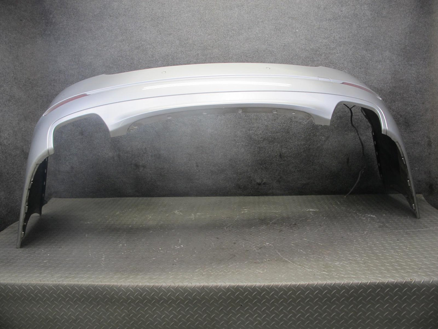 11-13 BMW F10 550i 550iX Rear Bumper Cover Titan Silver w PDC Sensors OEM