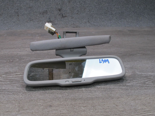 04-06 Lexus LS430 Auto Dimming Interior Rear View Mirror Gray w Sun Visor OEM