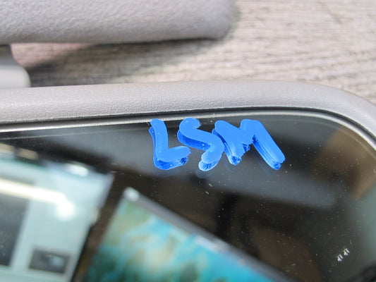 04-06 Lexus LS430 Auto Dimming Interior Rear View Mirror Gray w Sun Visor OEM