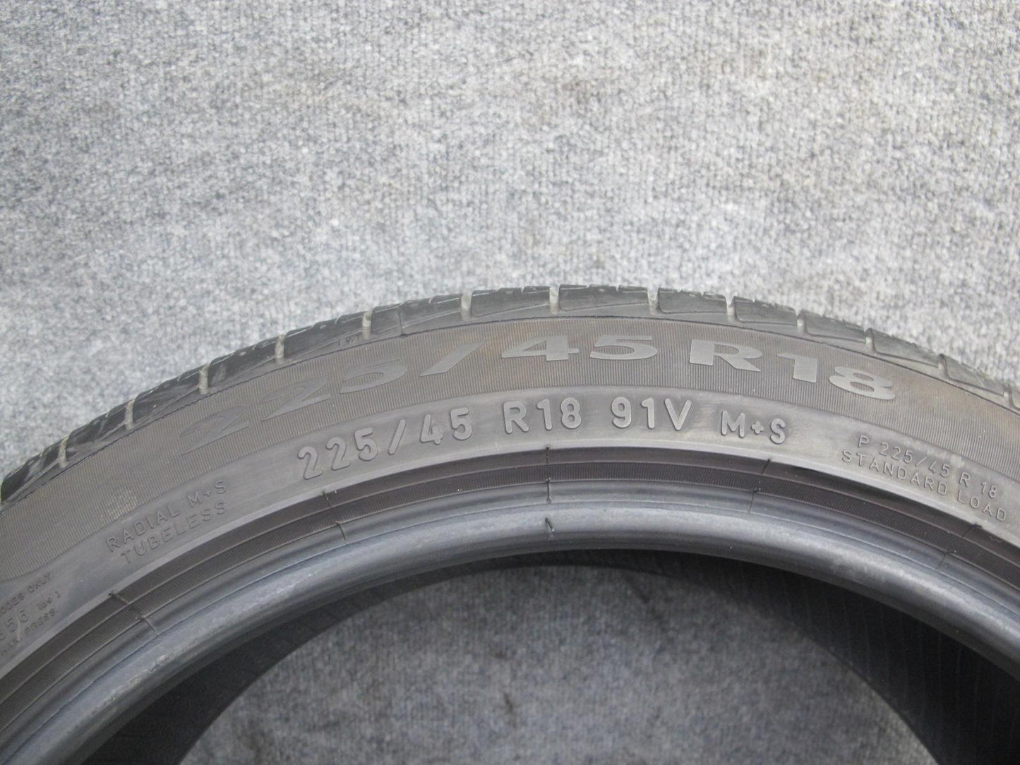 Set of 2 Pirelli Cinturato P7 A/S Tire 225/45 R18 91V RUN Flat 4623 9/32 Tread