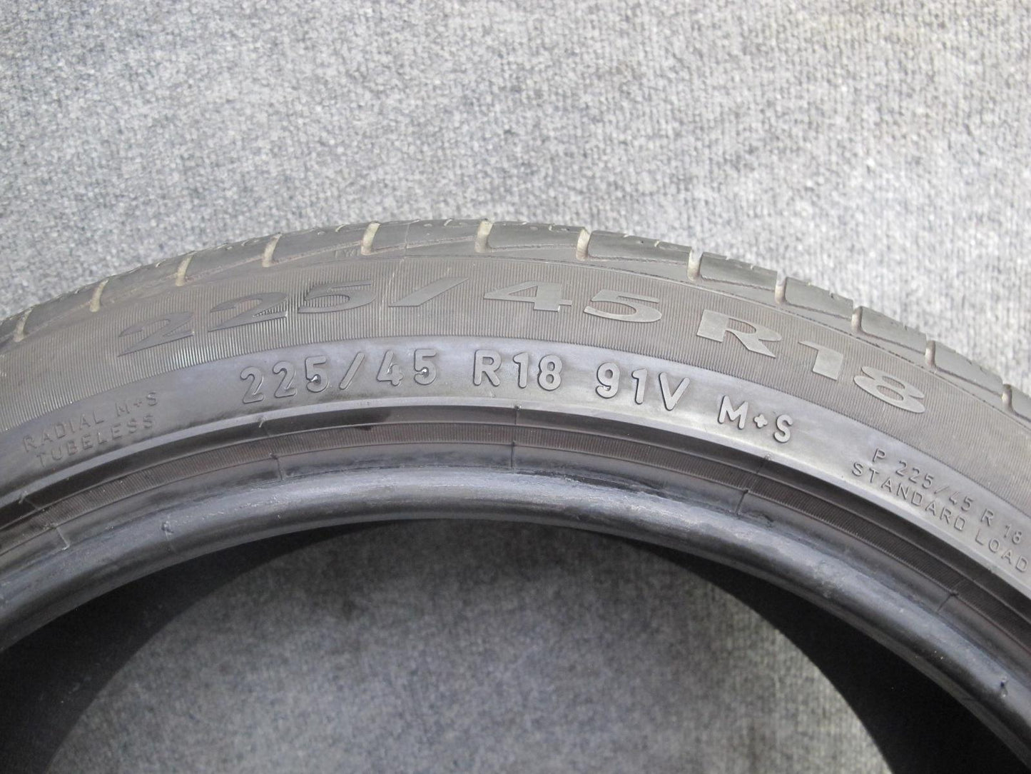 Set of 2 Pirelli Cinturato P7 A/S Tire 225/45 R18 91V RUN Flat 4623 9/32 Tread
