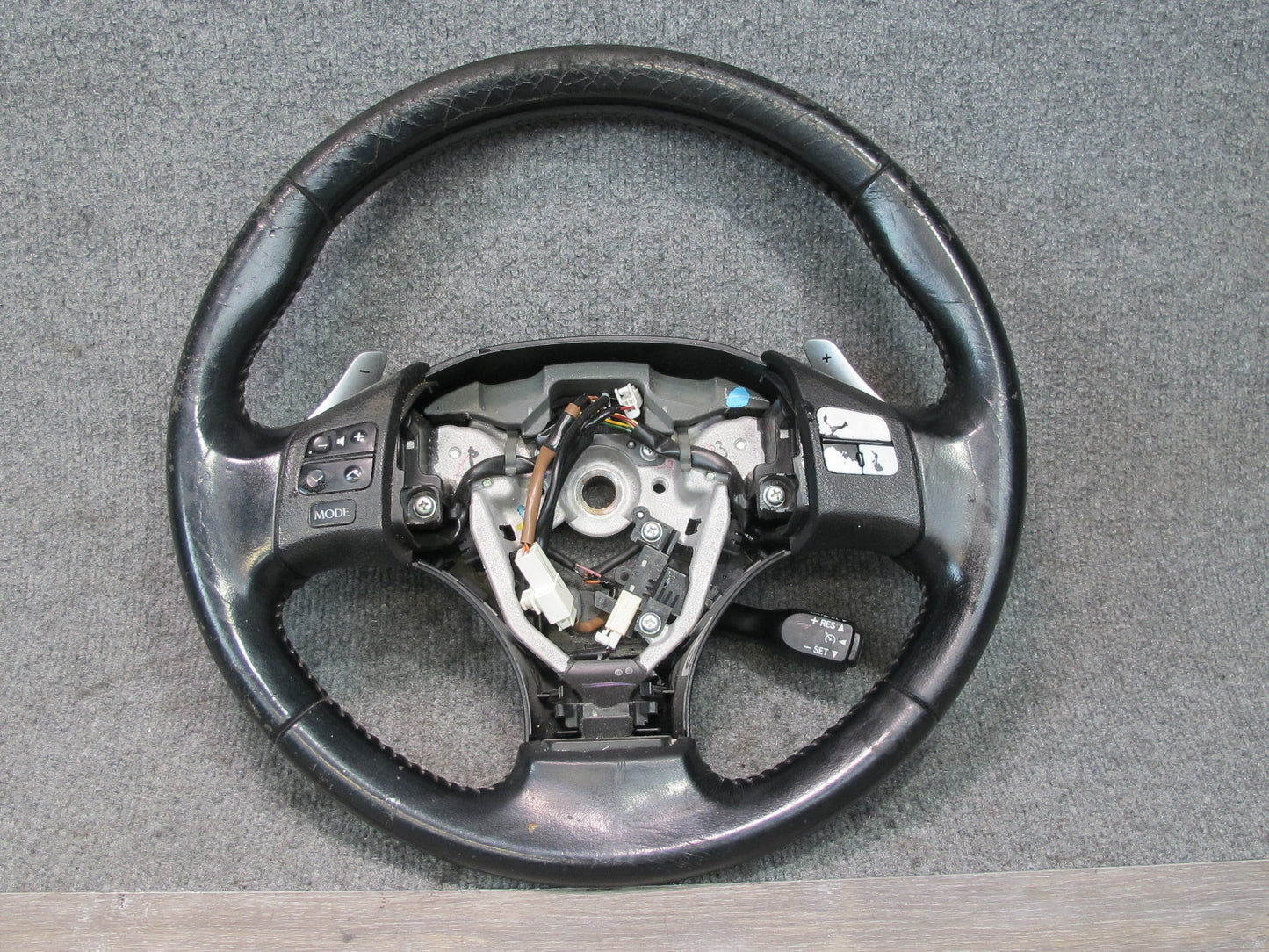06-12 Lexus IS350 IS250 A/T Leather Steering W/ Switches & Paddles Black OEM
