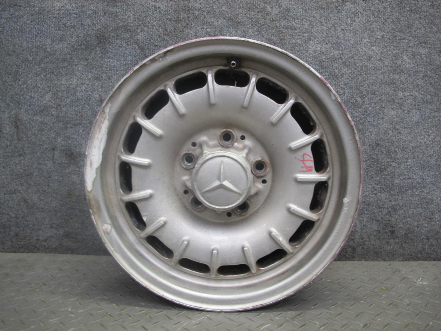 73-85 Mercedes R107 Set of 4 R14 14" Alloy Wheel Rim 14x6.5J ET30 1084001002 OEM