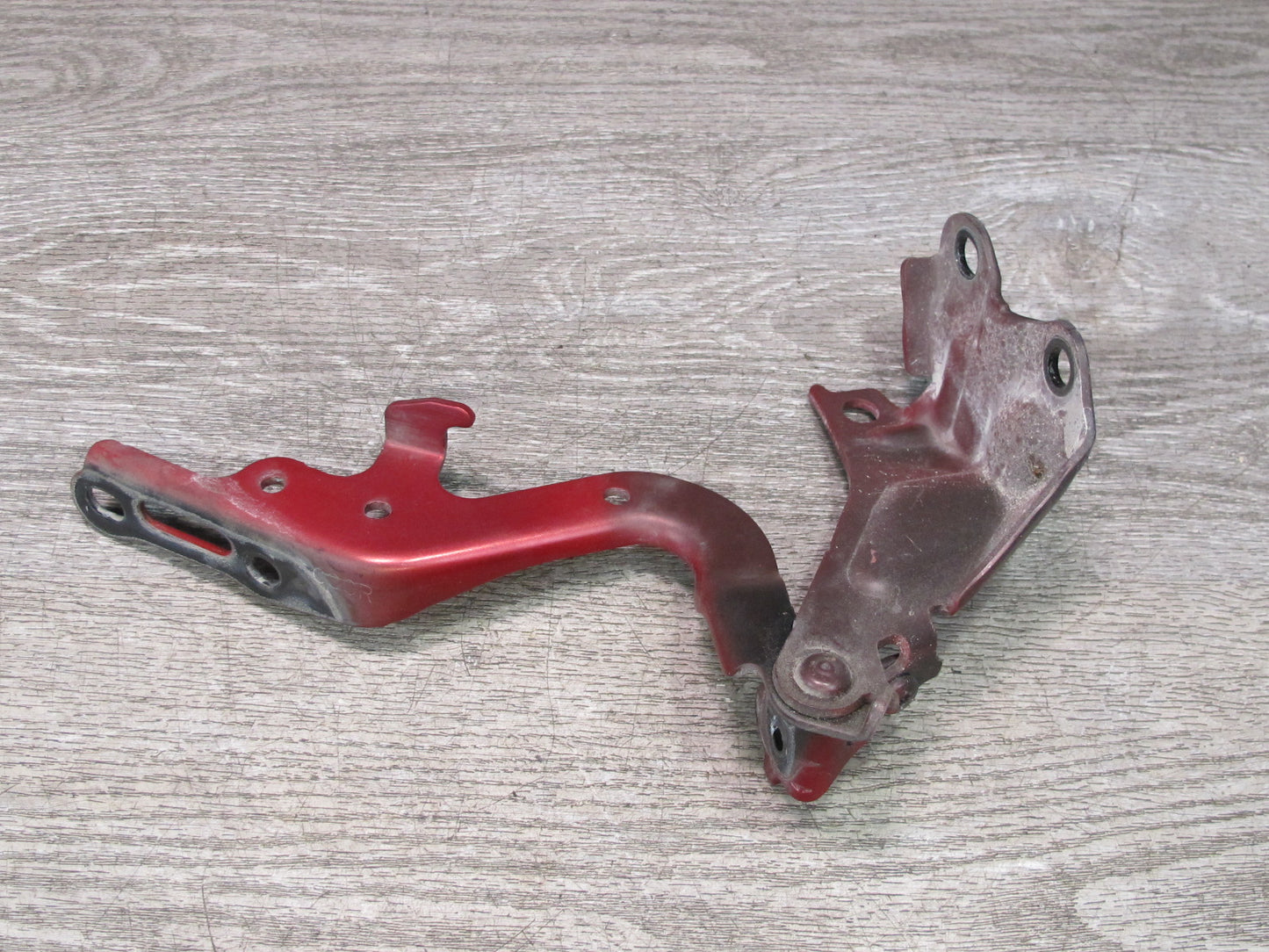 06-15 Lexus IS350 IS250 Set of 2 Front Hood Left & Right Hinge Support RED OEM