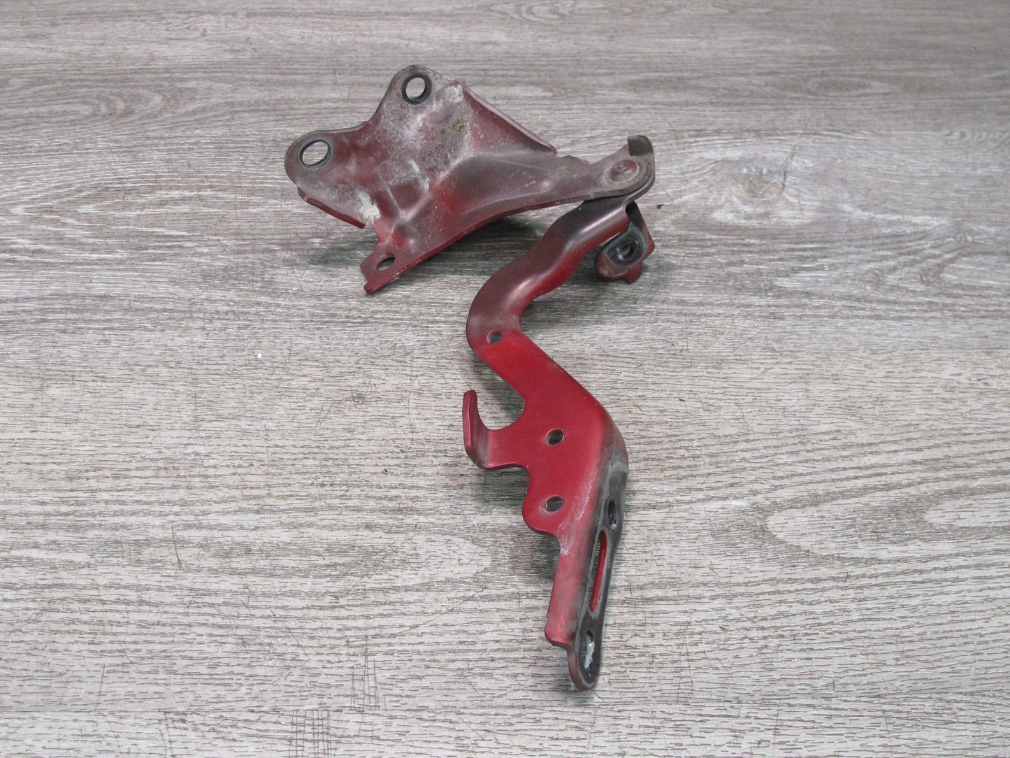 06-15 Lexus IS350 IS250 Set of 2 Front Hood Left & Right Hinge Support RED OEM