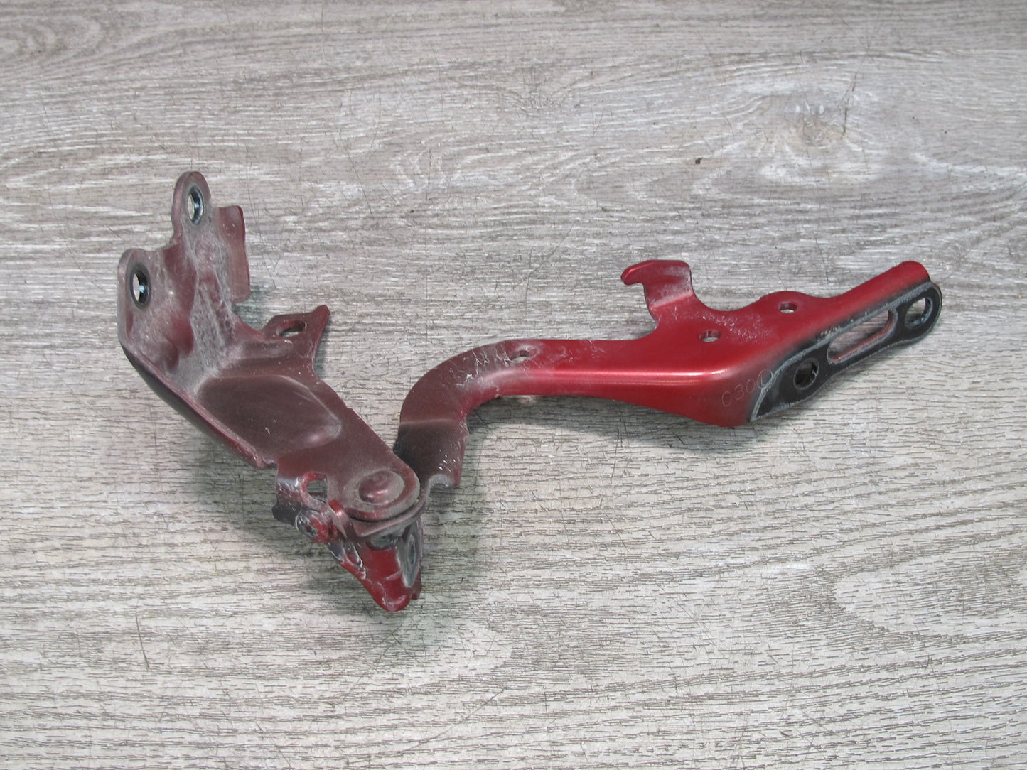 06-15 Lexus IS350 IS250 Set of 2 Front Hood Left & Right Hinge Support RED OEM