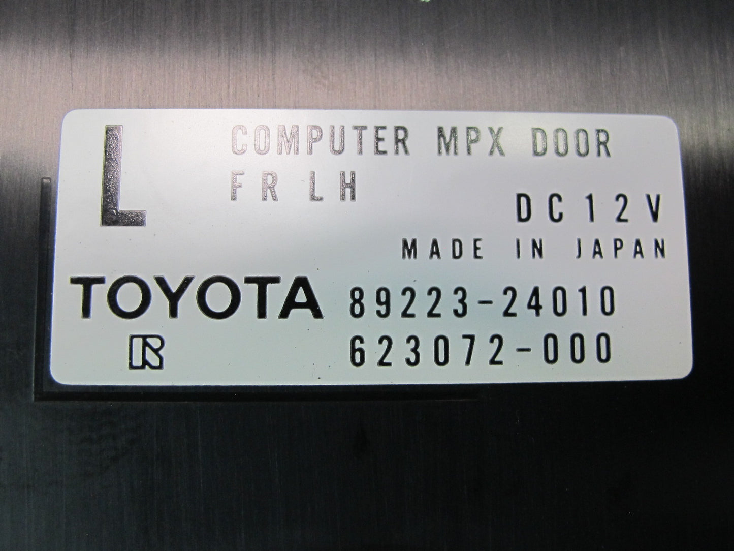 02-08 Lexus Z40 SC430 Left Driver Door Multiplex Control Module Unit OEM