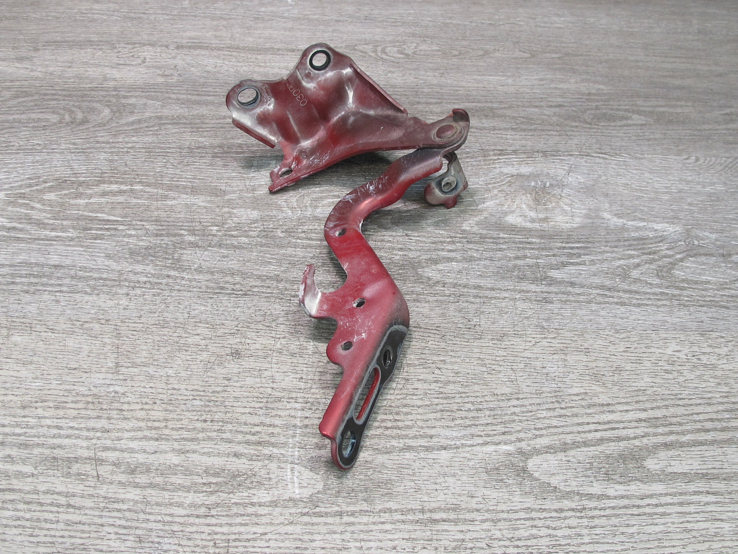 06-15 Lexus IS350 IS250 Set of 2 Front Hood Left & Right Hinge Support RED OEM