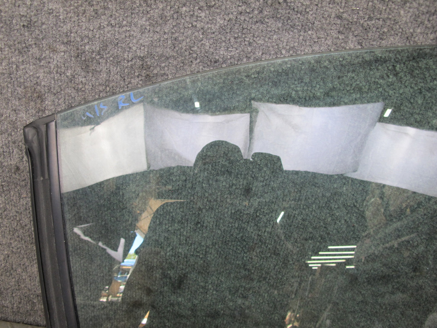 10-15 Lexus IS350 IS250 Convertible Rear Left Side Quarter Window Glass OEM